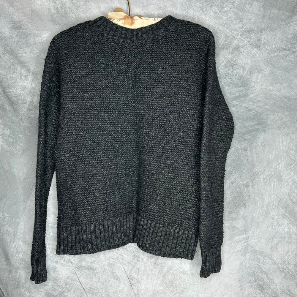 Pendleton Sweater Women Large Tight Knit Thick Heavy Black Winter Minimalist - Picture 3 of 5